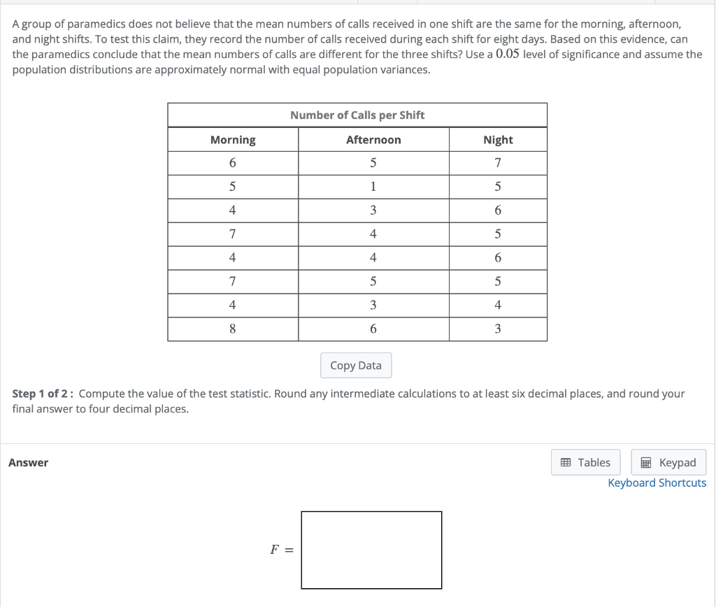 Solved A group of paramedics does not believe that the mean