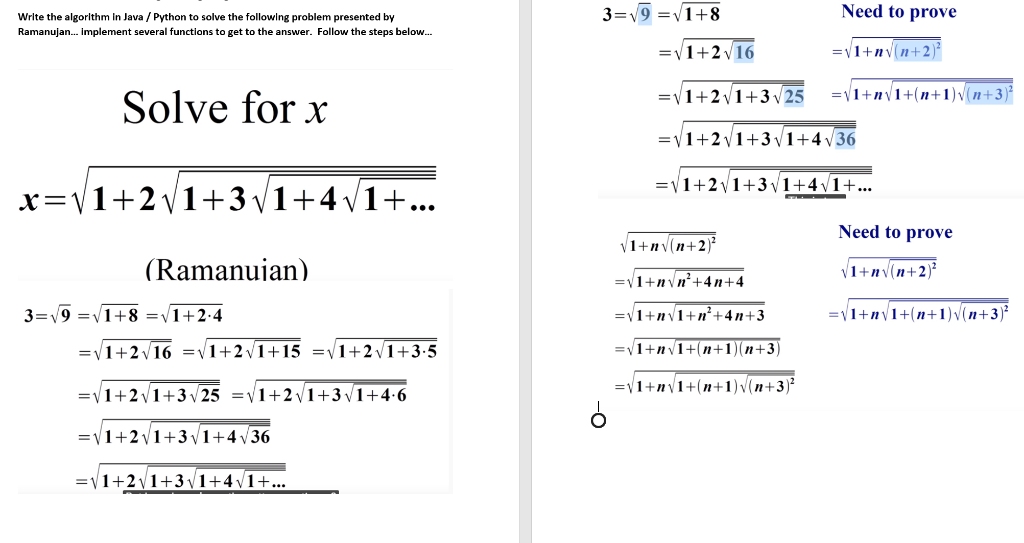 Write The Algorithm In Java Python To Solve The