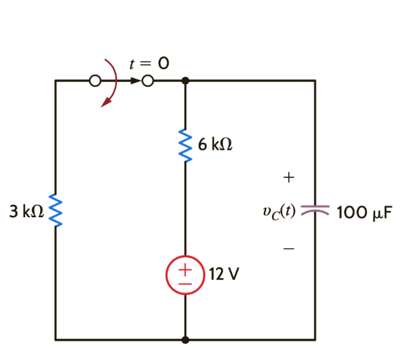 Solved Find υc(t) for t >0. At t>0 the switch opens. Solve | Chegg.com