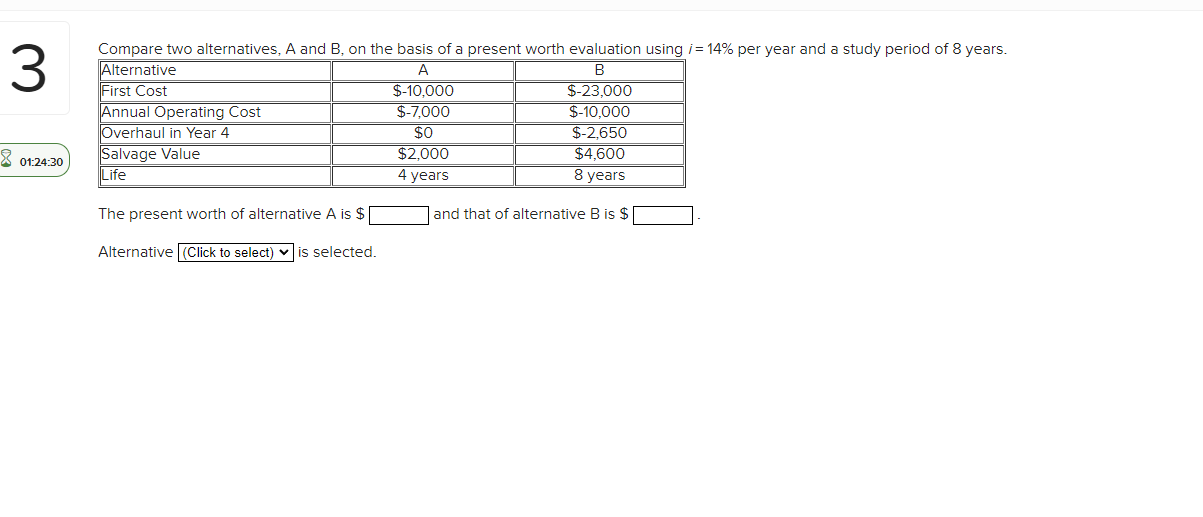 Solved Compare Two Alternatives, A And B, On The Basis Of A | Chegg.com