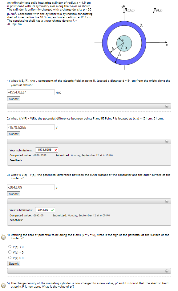 solved-an-infinitely-long-solid-insulating-cylinder-of-chegg