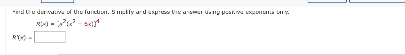 Solved Find the derivative of the function. Simplify and | Chegg.com
