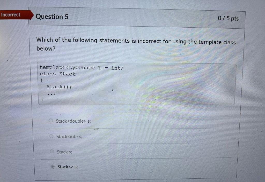 Solved Which of the following statements is correct? v[0]=3