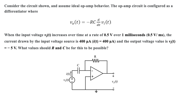 Solved Consider The Circuit Shown, And Assume Ideal Op-amp | Chegg.com