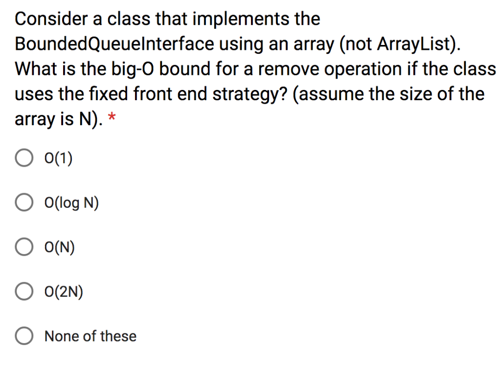 Solved Consider a class that implements the | Chegg.com