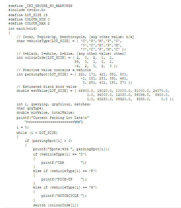 Solved About the Application The following code manages | Chegg.com