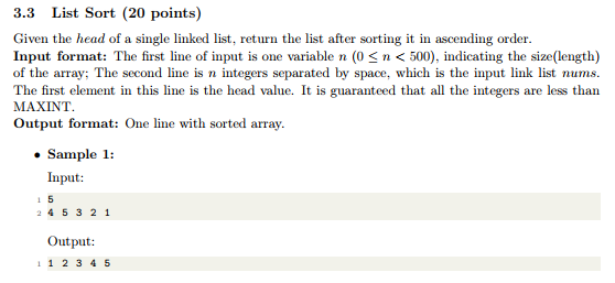 Solved 3.1 Sorting Basics (3 points) What is the most | Chegg.com