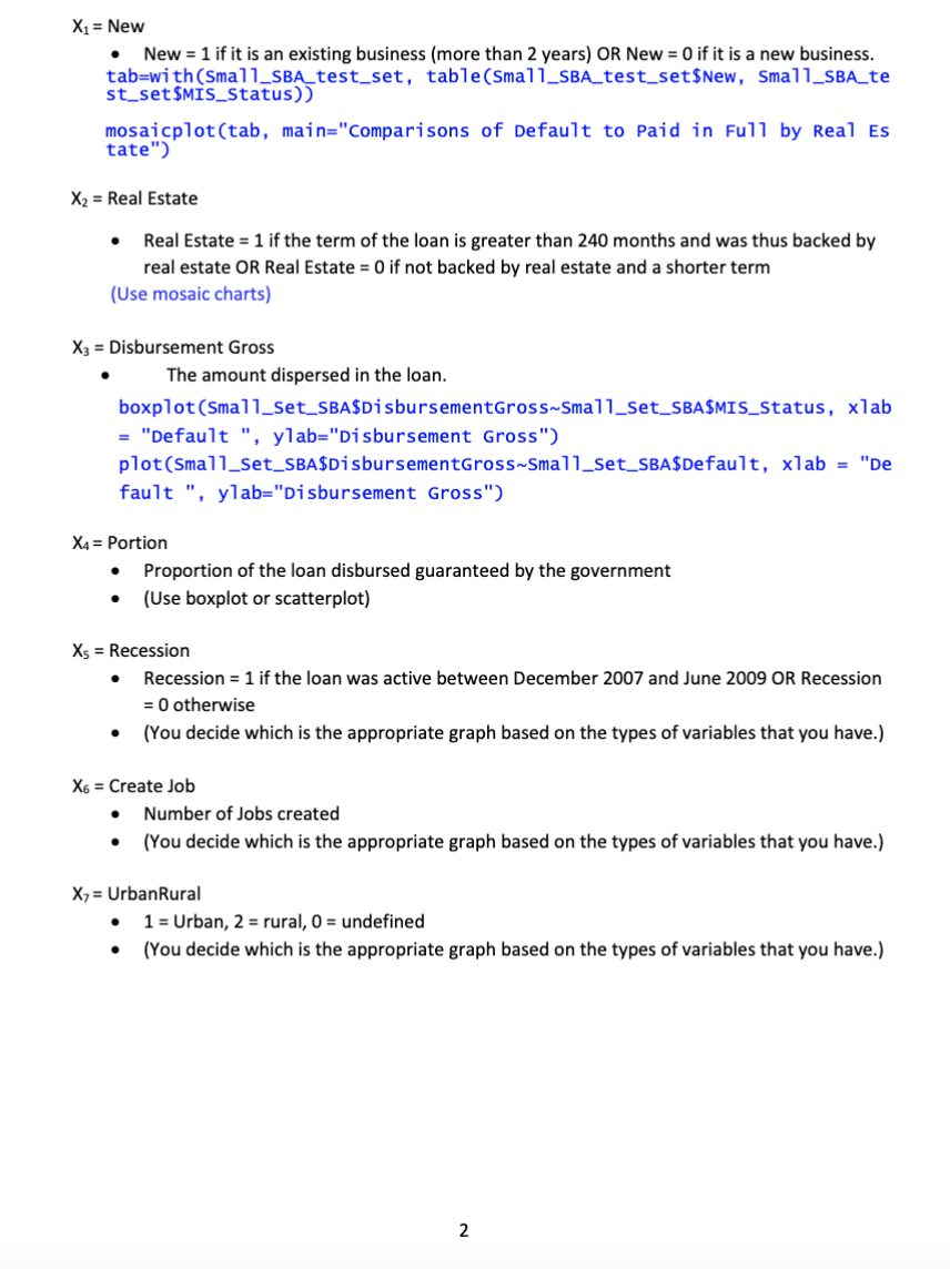 Case 2: Approve or Deny SBA Application At the end of | Chegg.com