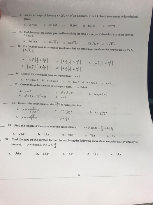 Solved Find the arc length of the curve x = 2t^2, y = 3t^3 | Chegg.com