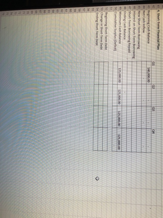 Solved Can you help me solve for the following blank spaces | Chegg.com