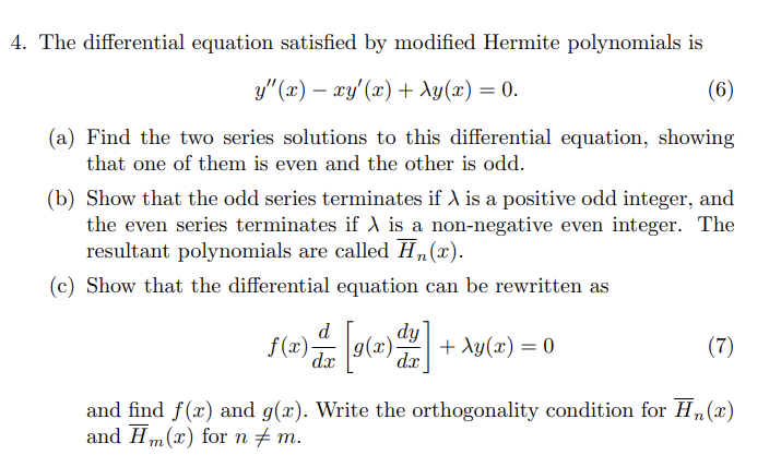 Solved The differential equation satisfied by modified | Chegg.com