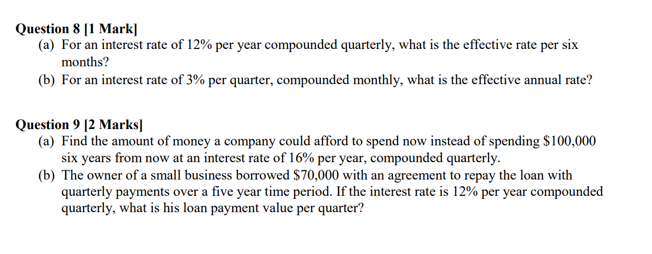 Compounded quarterly on sale