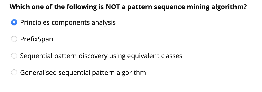 Solved Which one of the following is NOT a pattern sequence | Chegg.com