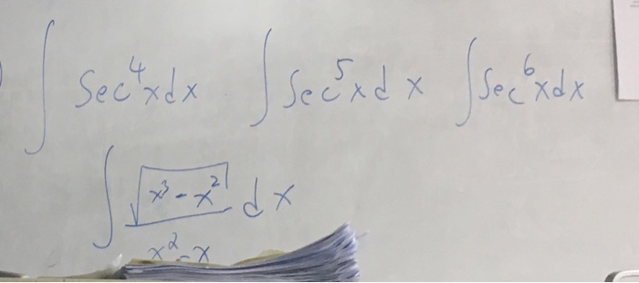 integral sec square x dx