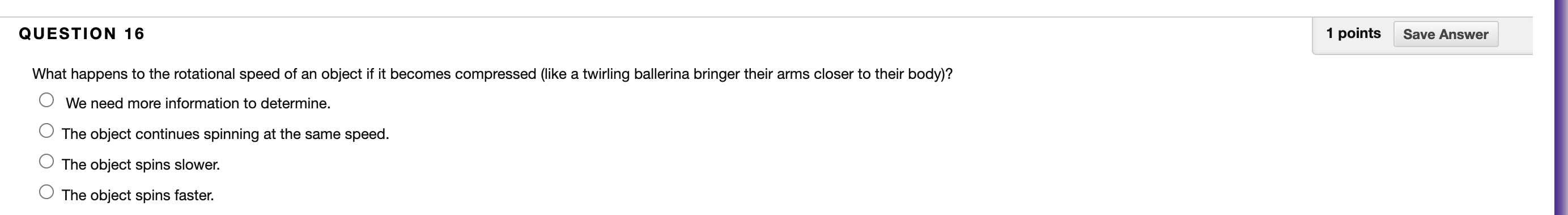 Solved QUESTION 16 1 points Save Answer What happens to the | Chegg.com