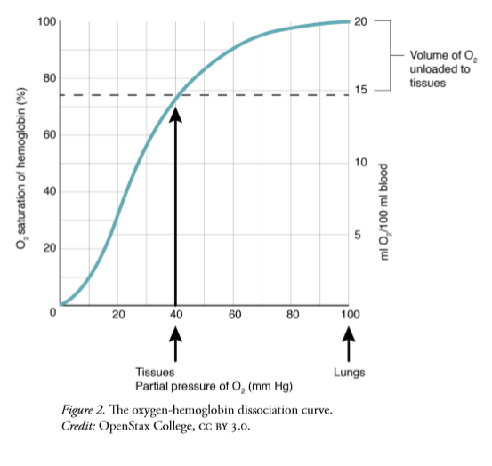 Solved Use the oxygen-hemoglobin dissociation curve | Chegg.com