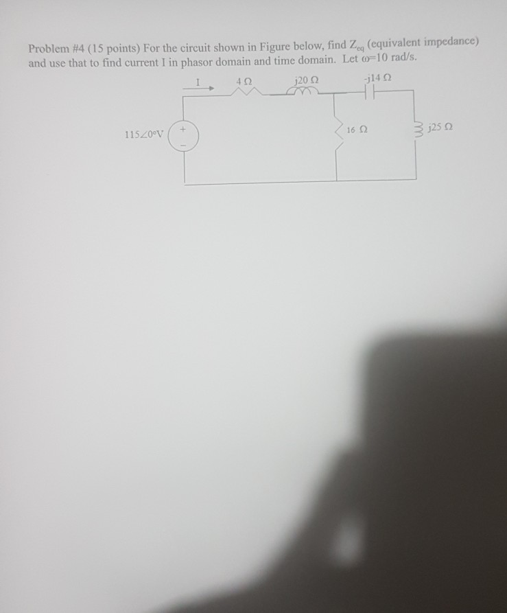 Solved Problem #4 (15 points) For the circuit shown in | Chegg.com