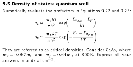 Solved 9.5 Density Of States: Quantum Well Numerically | Chegg.com