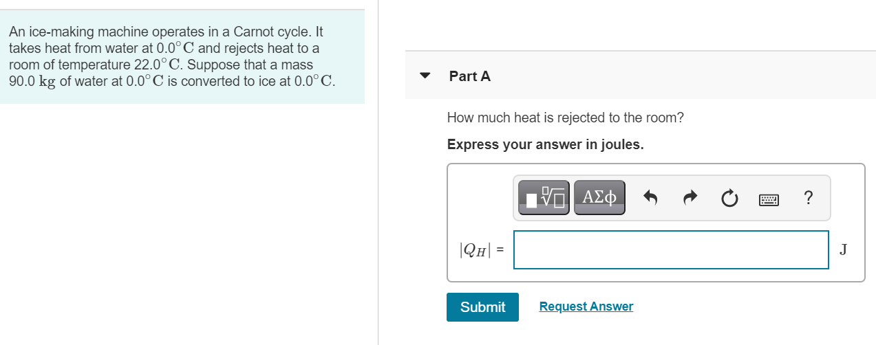 Solved An icemaking machine operates in a Carnot cycle. It