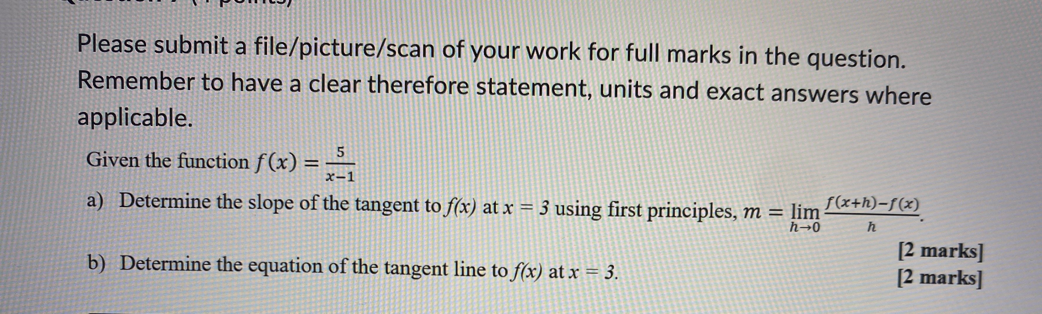 Solved Please submit a file/picture/scan of your work for | Chegg.com