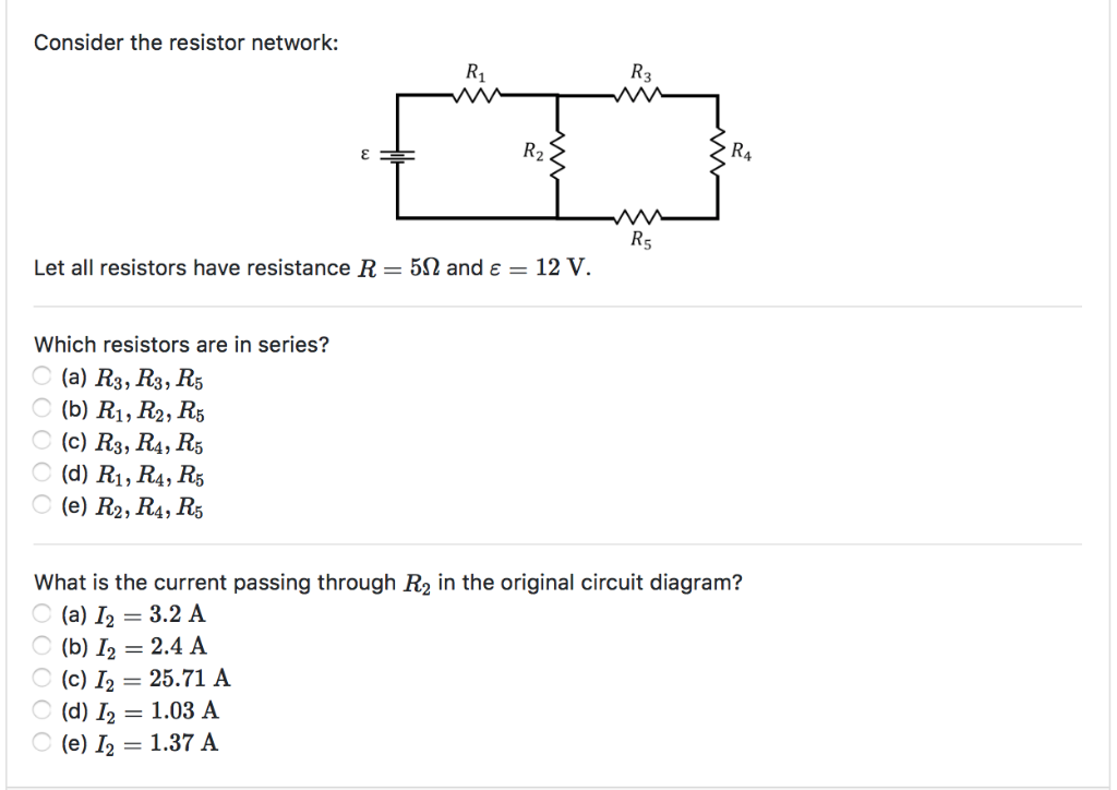 Solved Consider The Resistor Network: 3 Let All Resistors | Chegg.com