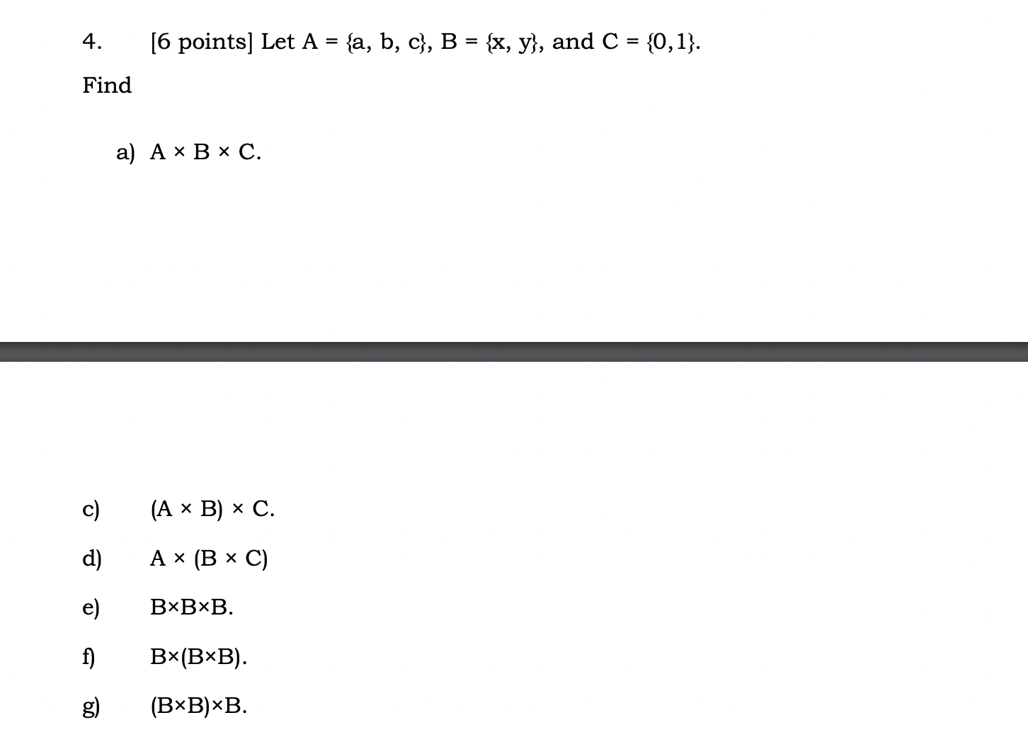 Solved Points] ﻿Let A={a,b,c},B={x,y}, ﻿and | Chegg.com