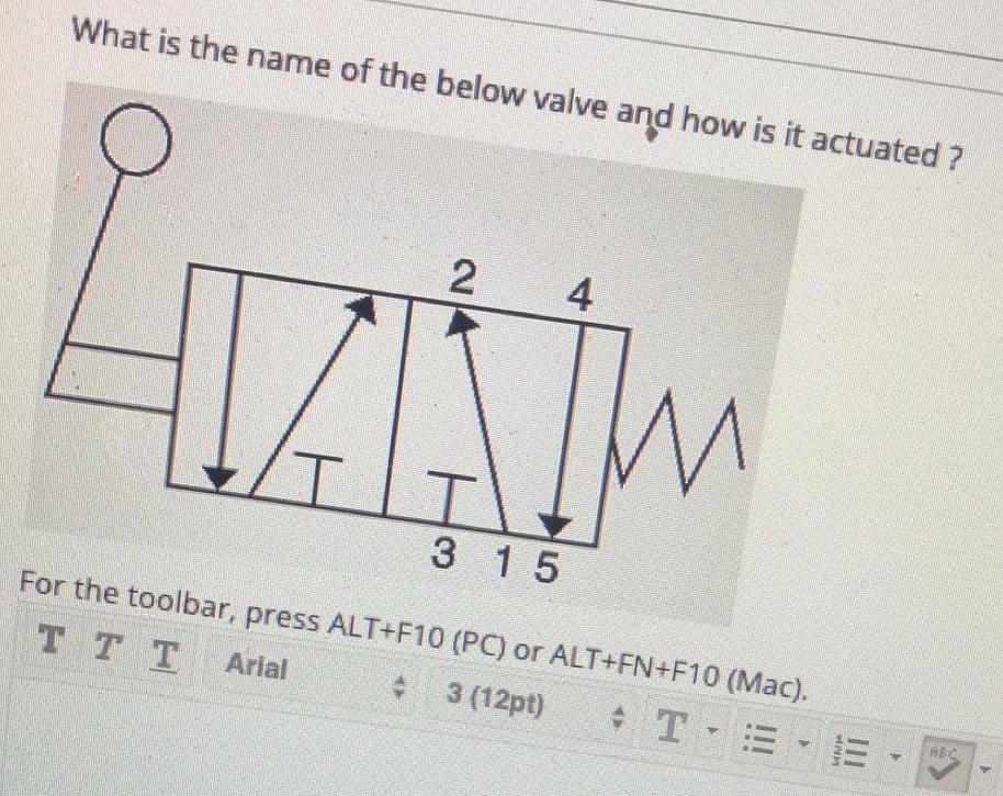 Solved What is the name of the below valve and how is it | Chegg.com