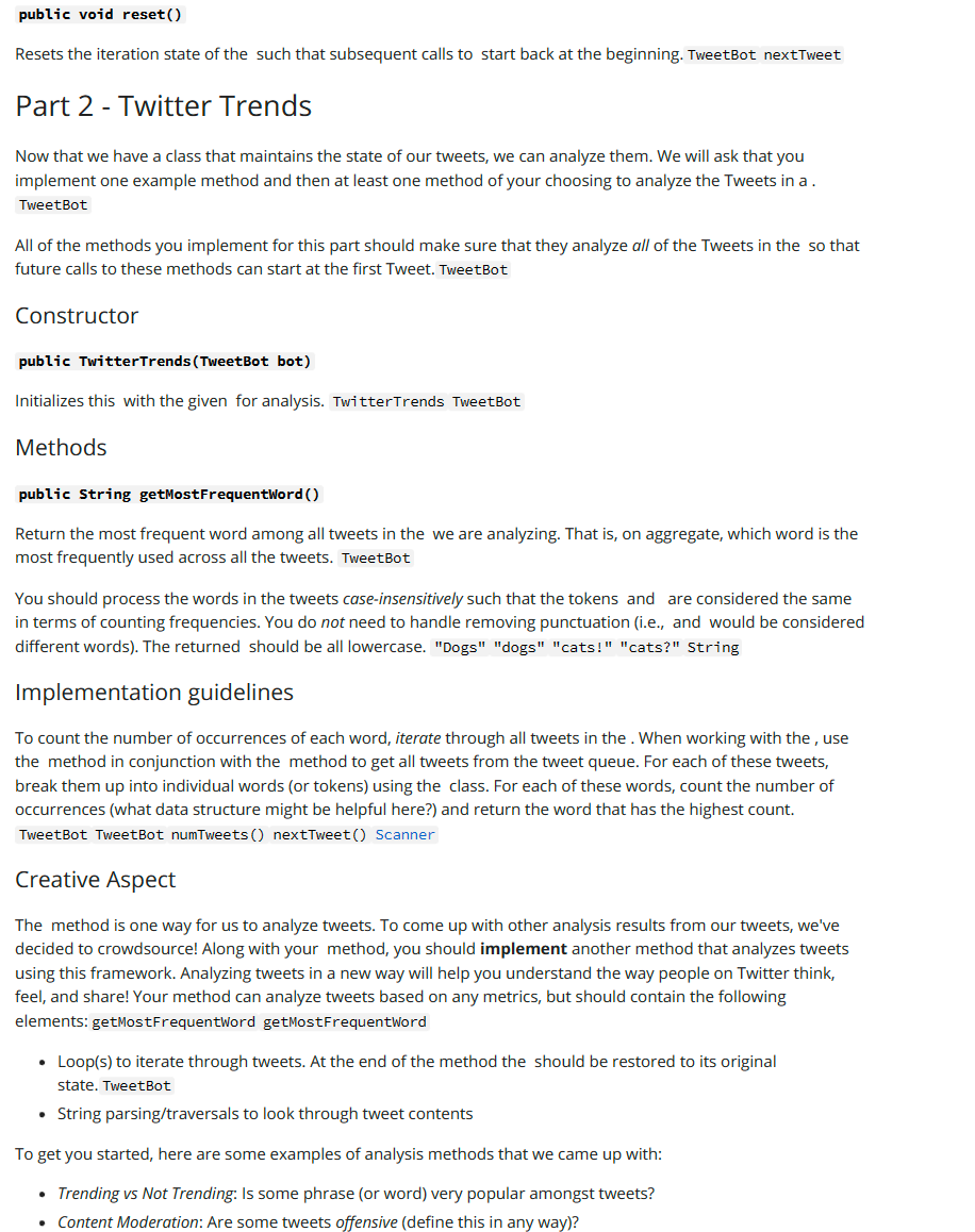 Solved Program Behavior In this assignment, you'll implement | Chegg.com