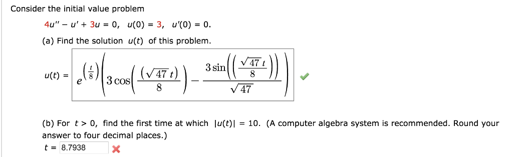 Solved Please explain how to solve part b. If you are using | Chegg.com