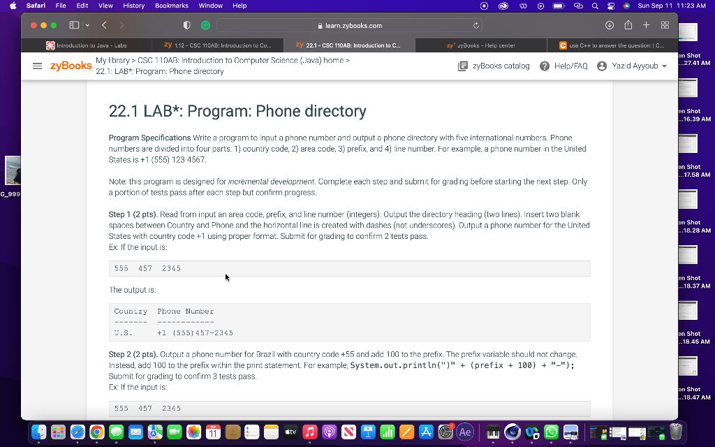Solved Program Specifications Write a program to input a | Chegg.com