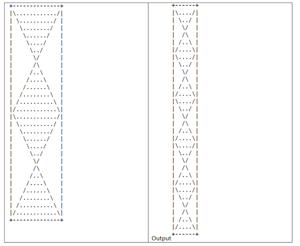 Solved Write a complete Java program called HourGlass that | Chegg.com