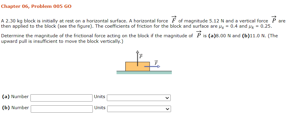 Solved Chapter 06 Problem 005 Go A 2 30 Kg Block Is Init Chegg Com