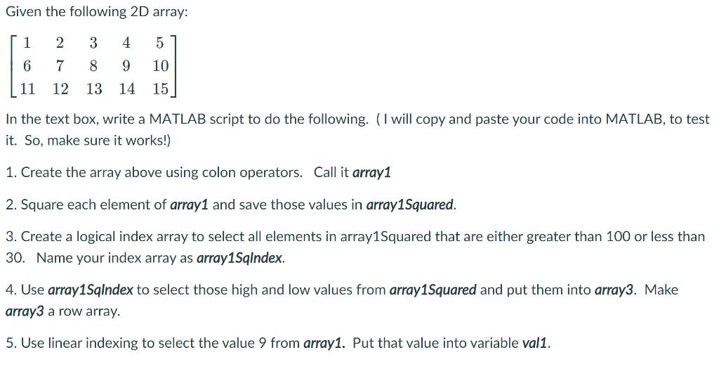 Solved Given The Following 2D Array: 1 2 3 4 5 6 7 8 9 10 11 | Chegg.com