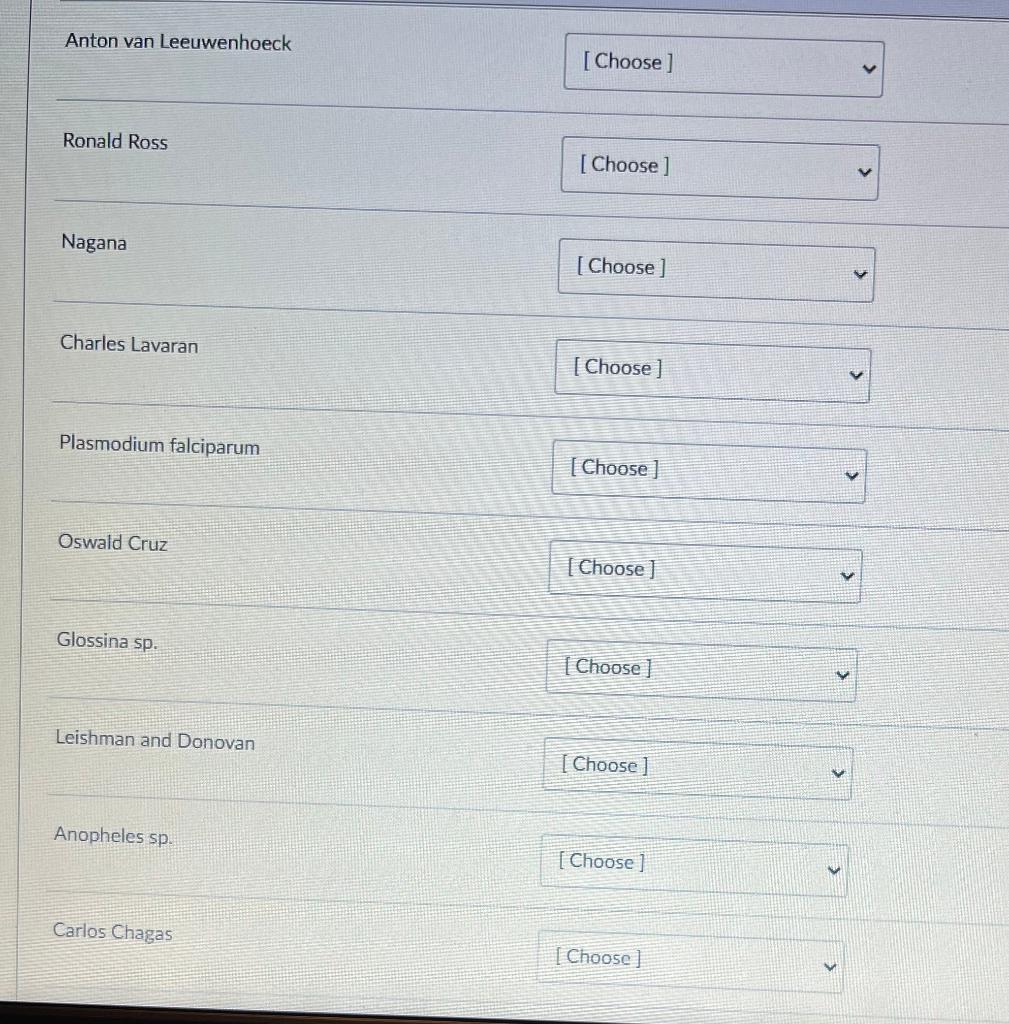 Solved Match each term/name/taxon in the list from the | Chegg.com