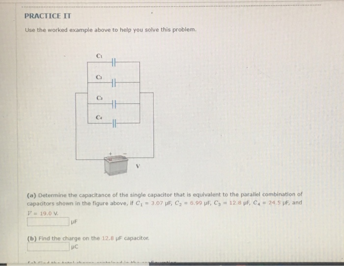 Capacitors In Parallel Problems Solved EXAMPLE 16.7 Four Capacitors Connected in Parallel | Chegg.com