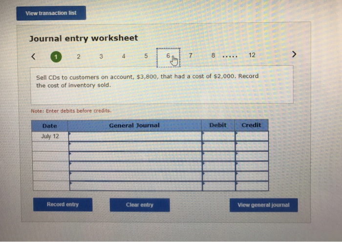 Solved Questions 9.10(of 10) Problem 6-3A Record | Chegg.com