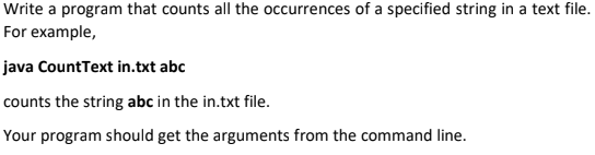 Solved Write a program that counts all the occurrences of a | Chegg.com