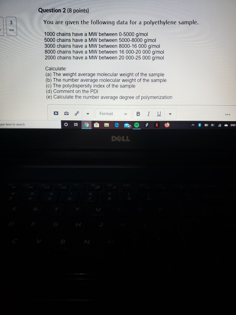 Solved Question 2 (8 points) You are given the following | Chegg.com
