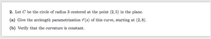 Solved 2. Let C be the circle of radius 3 centered at the | Chegg.com