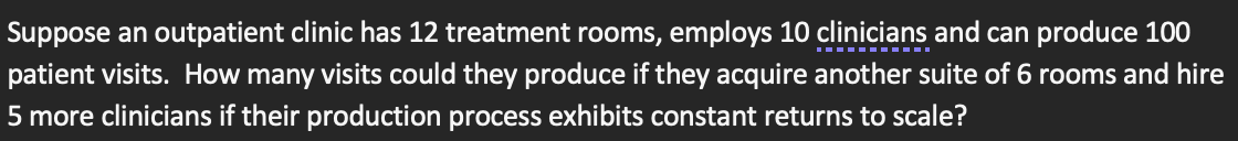 Solved Suppose An Outpatient Clinic Has 12 Treatment Rooms, 