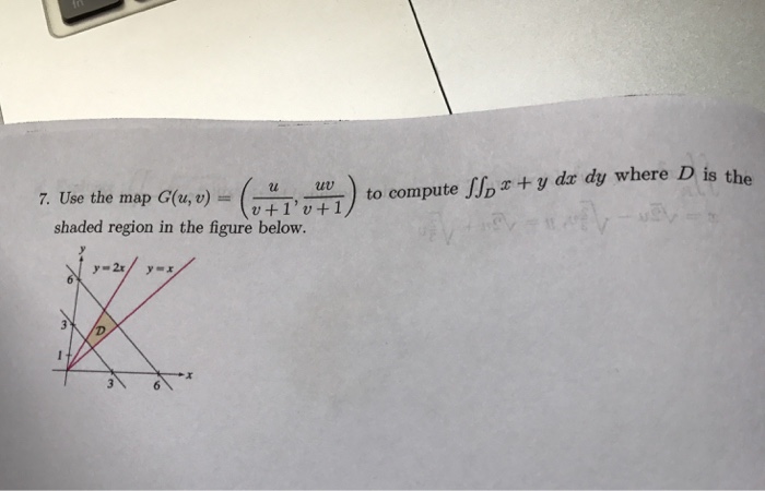 Solved Use the map G(u, v) = (u/v + 1, uv/v + 1) to compute | Chegg.com