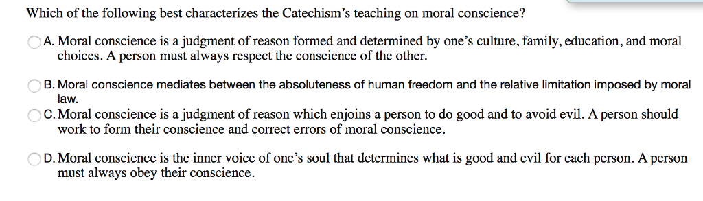 is your conscience always right in what sense is our conscience the voice of god
