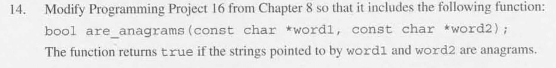 Solved 14. Modify Programming Project 16 from Chapter 8 so | Chegg.com