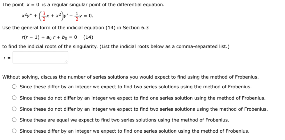 solved-the-point-x-0-is-a-regular-singular-point-of-the-chegg