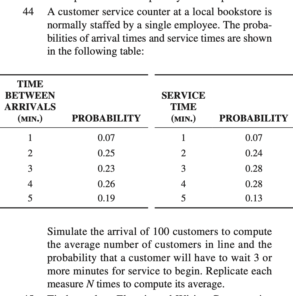 Picture Idea: Solved 44 A Customer Service Counter At A Local Bookstore