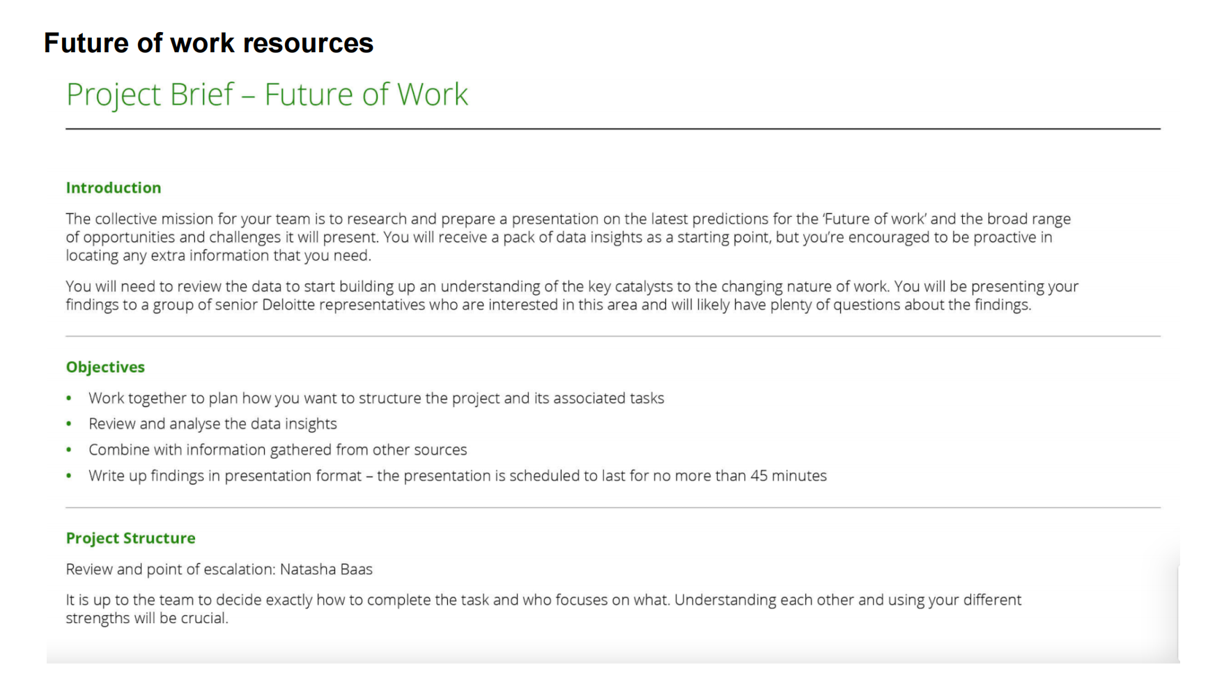 Solved Introduction The collective mission for your team is