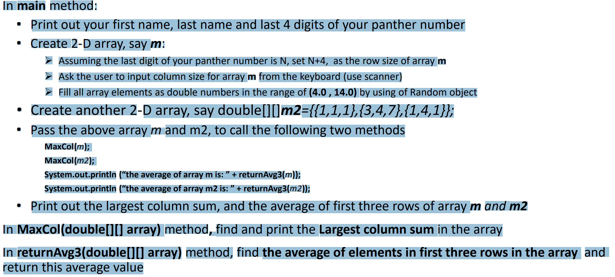 Solved FIRST NAME AND LAST NAME SHOULD BE IMAGINARY AND THE | Chegg.com