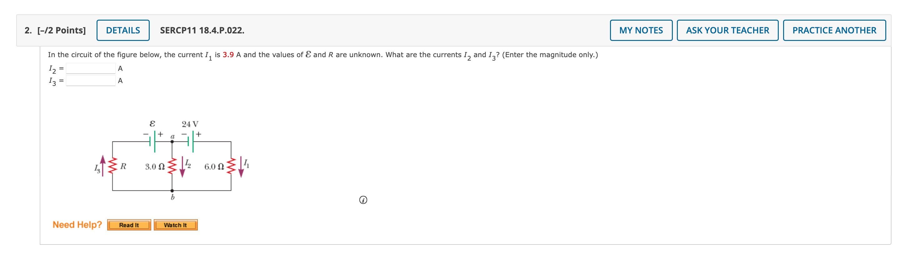 Solved In the circuit of the figure below, the current I1 is | Chegg.com
