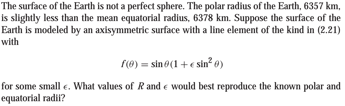 Solved The surface of the Earth is not a perfect sphere. The | Chegg.com