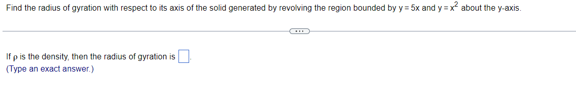 Solved Find the radius of gyration with respect to its axis | Chegg.com